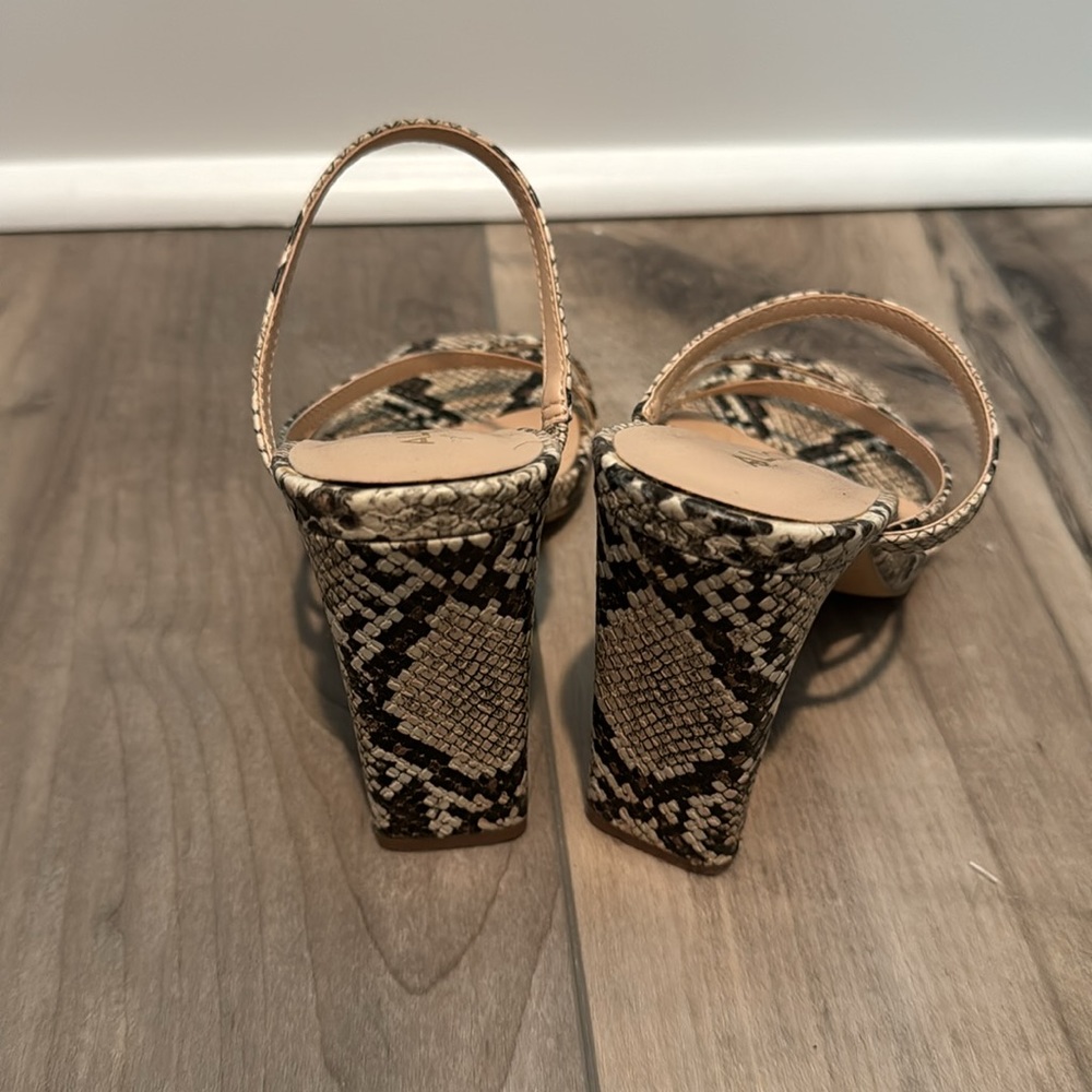 Aldo Snakeskin Slip On Heels - Picture 3 of 6